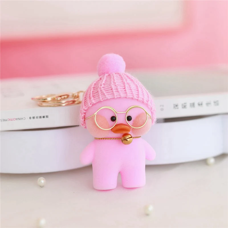 22 1 шт. 8 см Lalafanfan милый брелок игрушка Kawaii кафе мини желтая утка фигурка брелок сумки украшения игрушки для детей - Цвет: 22