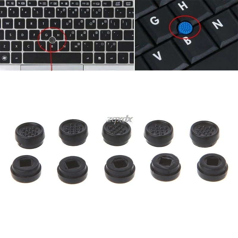10 шт. Trackpoint Pointer Mouse Stick точечный колпак для клавиатуры ноутбука DELL черный/синий
