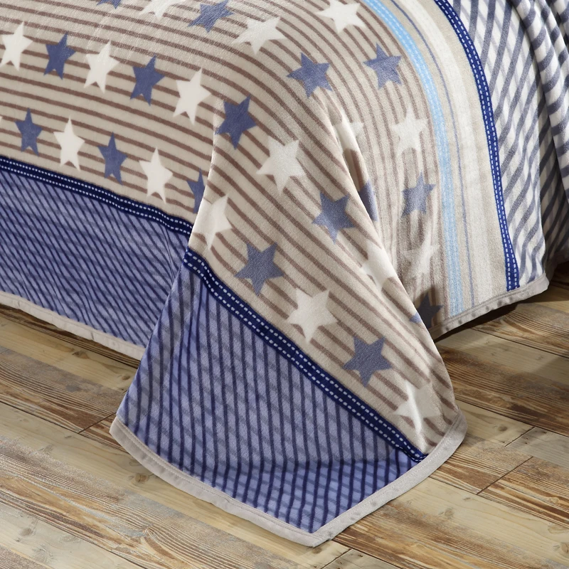 Цветное стеганое покрывало с узором в виде звезды очень мягкое одеяло высокой