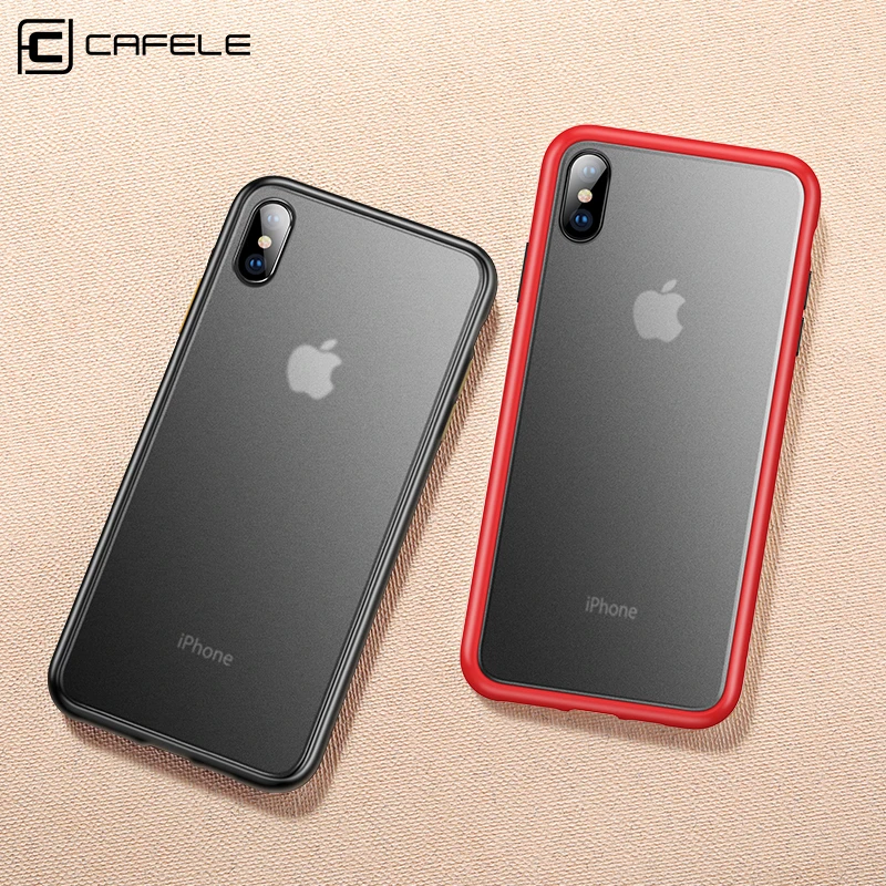 Роскошный Матовый силиконовый чехол Cafele для iPhone X XR XS MAX полное покрытие 7 8 PLUS