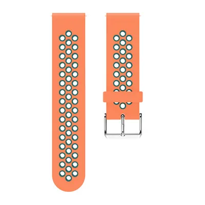 Orange green 20MM Silicone Strap Watchband for Garmin Forerunner 245 245M 645 Vivoactive 3 Smart Wristband Colorful Replacement Bracelet Band - Цвет: Orange green