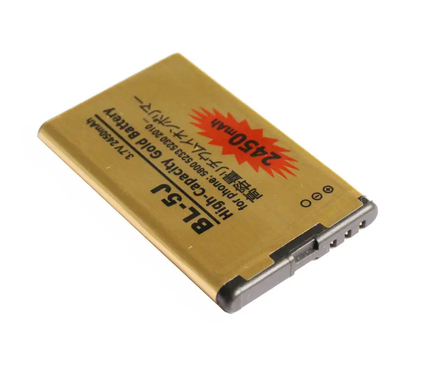 Зарядное устройство для Nokia 2450 5800 5233/c 5230 N900 2010 C3 5800xm 5800ixm 5802xm и т. Д.|battery gold|nokia 5233