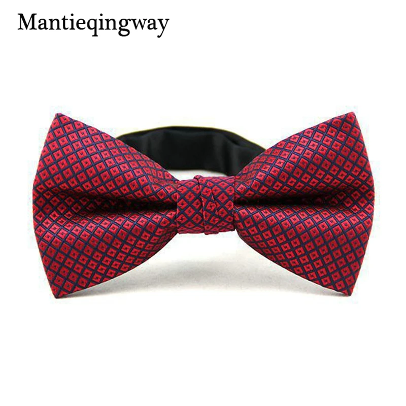 Mantieqingway Mens Brand Solid Color Nylon Yarn Party Bowtie 6cm Wide BoW Ties for Men Dot Business Papillon Adult Neackwear | Аксессуары