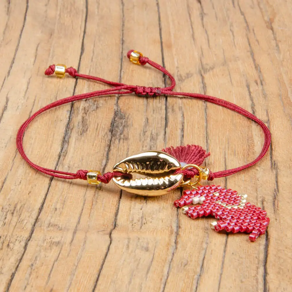 Go2boho браслет с подвеской в виде слона Золотая оболочка Pulseras MIYUKI браслет женские богемные ювелирные изделия Delica бусы кисточка подарок ручной работы