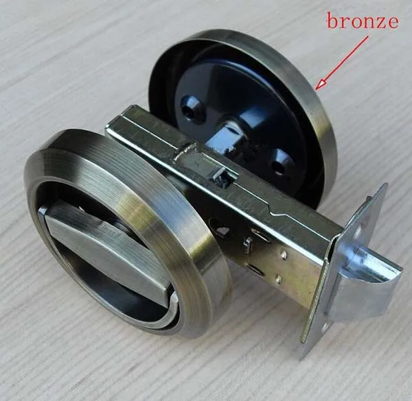 Бронзовая Встраиваемая ручка из нержавеющей стали 304 замки для раздвижных дверей