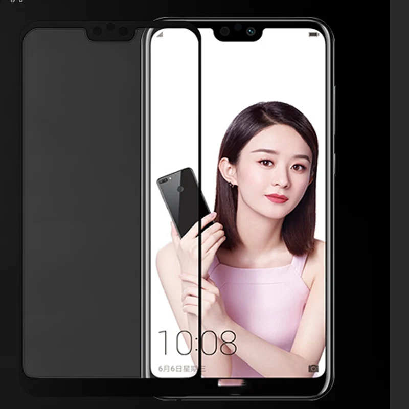 

Black white 9H Ultra-thin tempered glass For Huawei Honor 9i 9 i front full cover screen protector protective glass film
