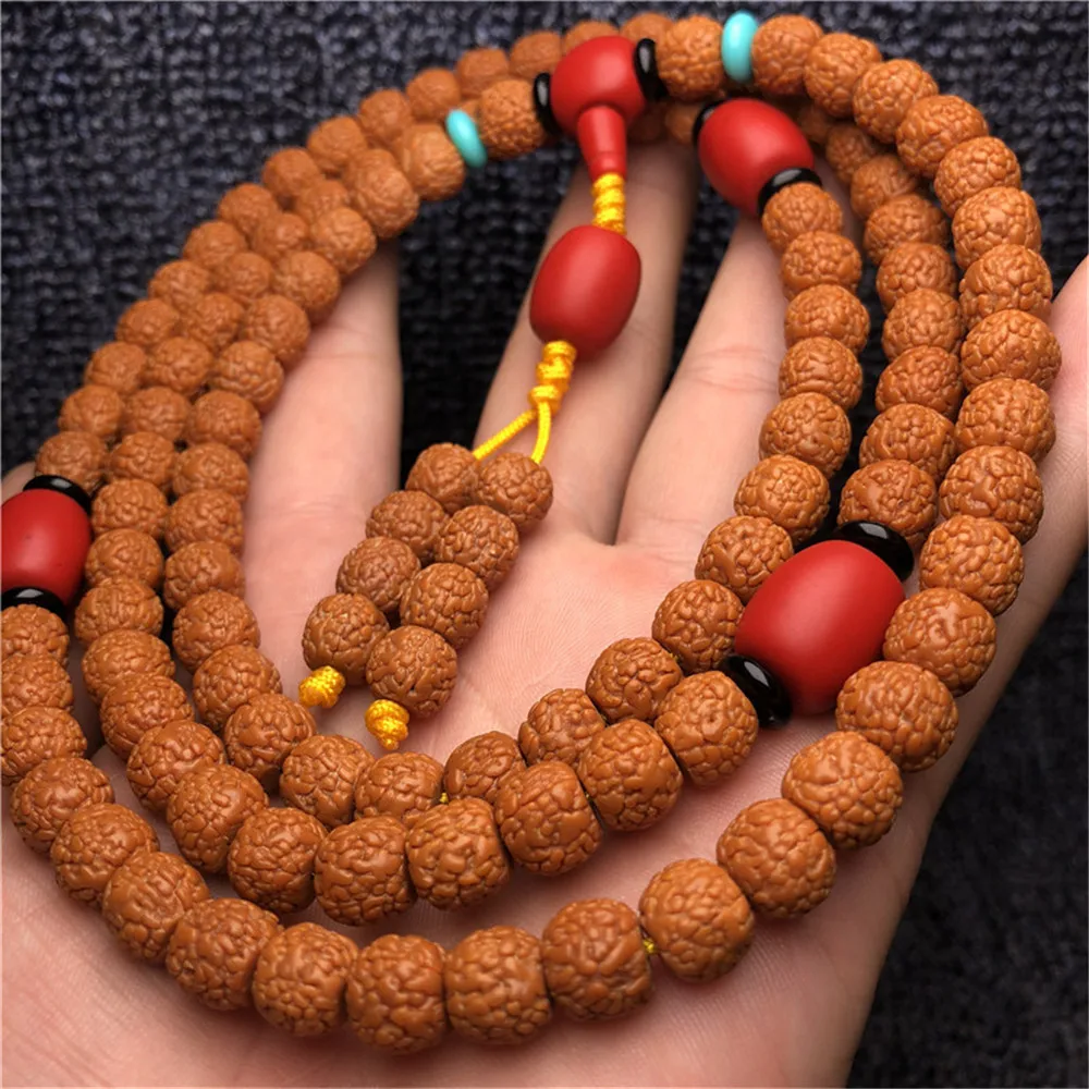 Прямая поставка 108 натуральная шкала дракона Φ 5-лепестковая подвеска бусина