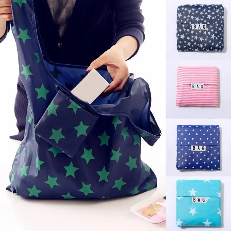 Складная многоразовая сумка для покупок портативная Экологически чистая