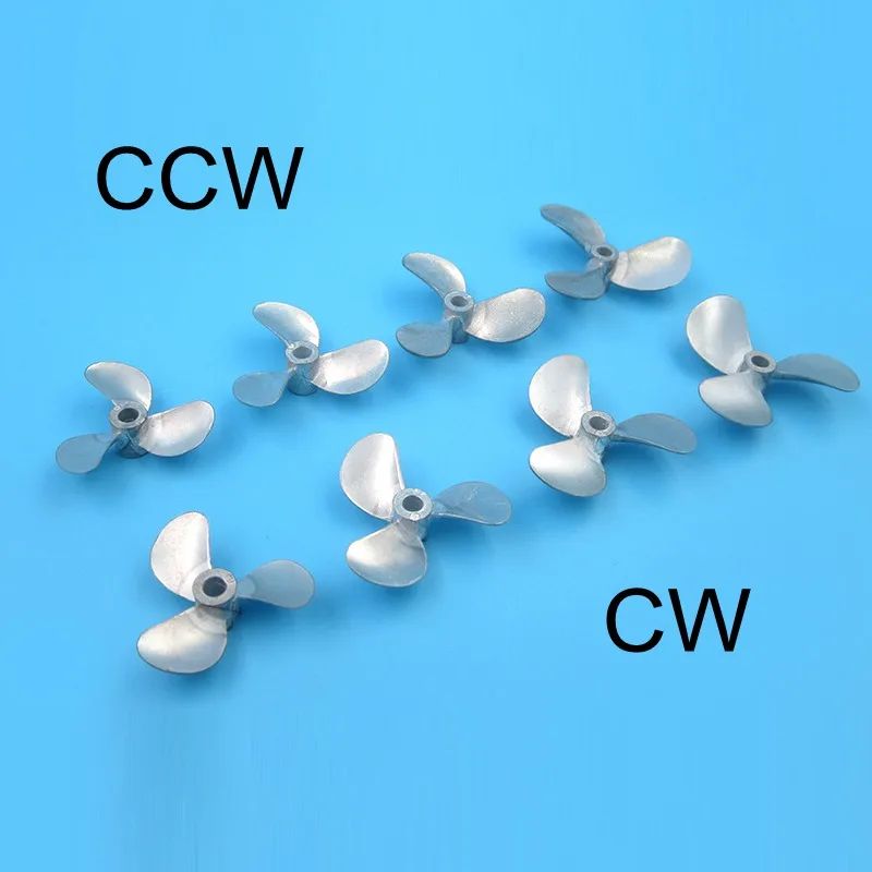 Лодки с дистанционным управлением металлический Пропеллер CW CCW 3 лопасти 4 0 мм