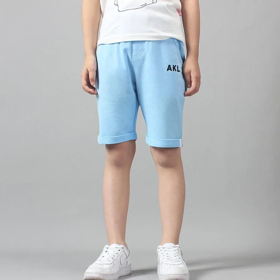 Летние Короткие брюки для мальчиков детские до колена пляжные подростковые