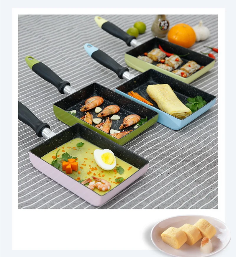 13x18 см японская сковорода Tamagoyaki сковородка для омлета с антипригарным покрытием