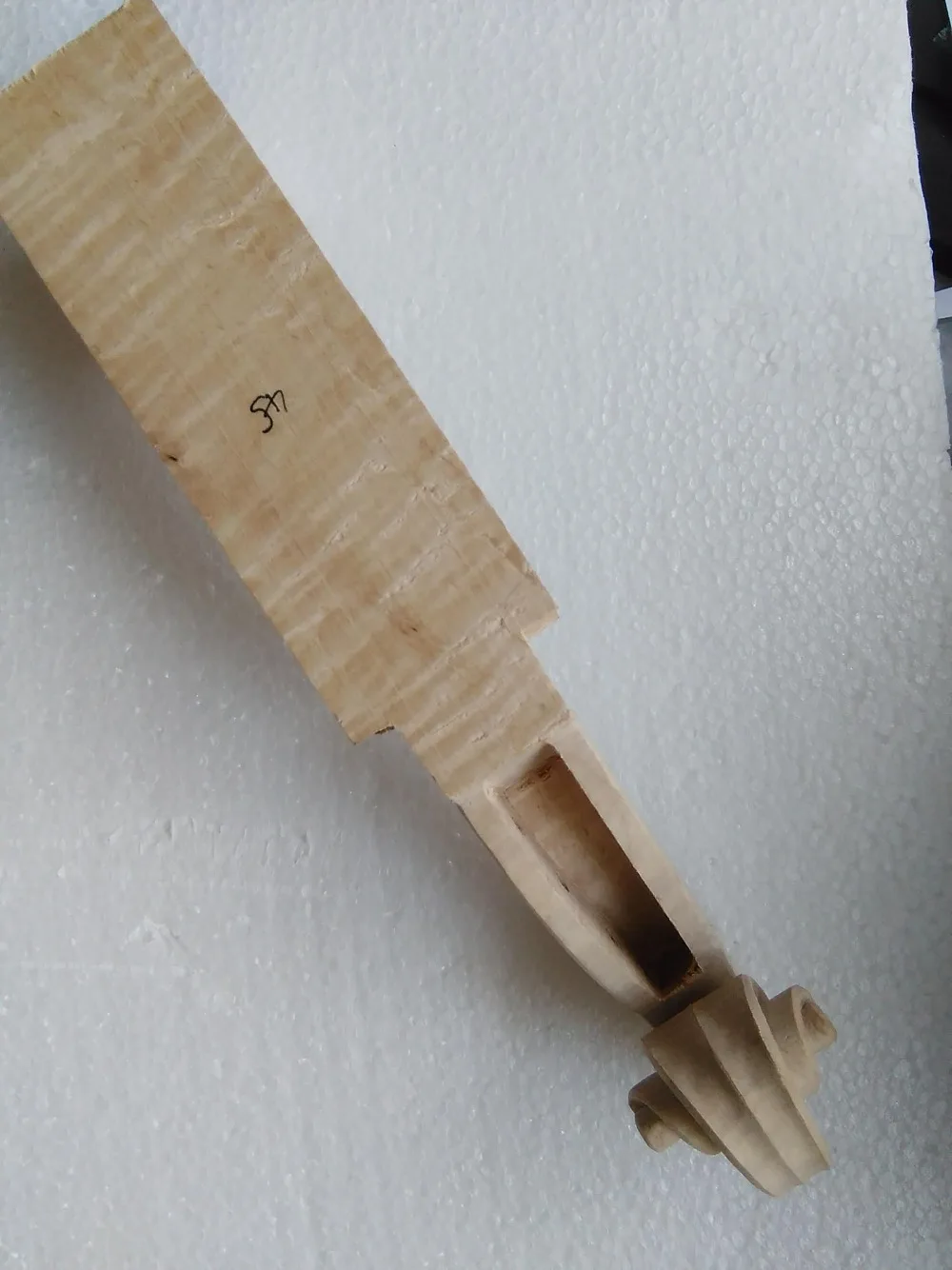1 шт. белая голова скрипки 4/4 незавершенная Шея 45 #|violin parts|neck slimmingneck angel |