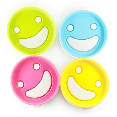 

1 Piece Multicolor Protable Cute Boxes Plastic Circular Double Band Drain Soap Box