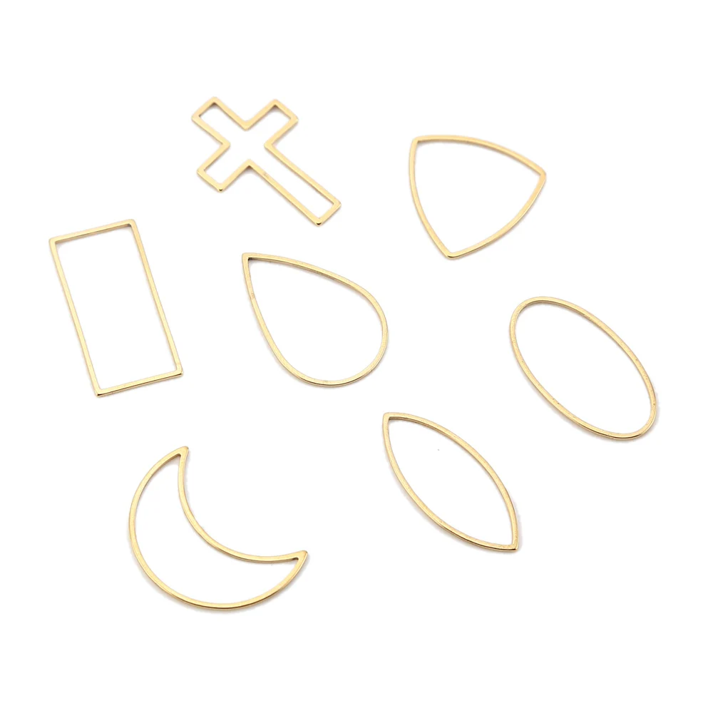 Квадратные соединители Gold Tone оптовая продажа фурнитура для изготовления