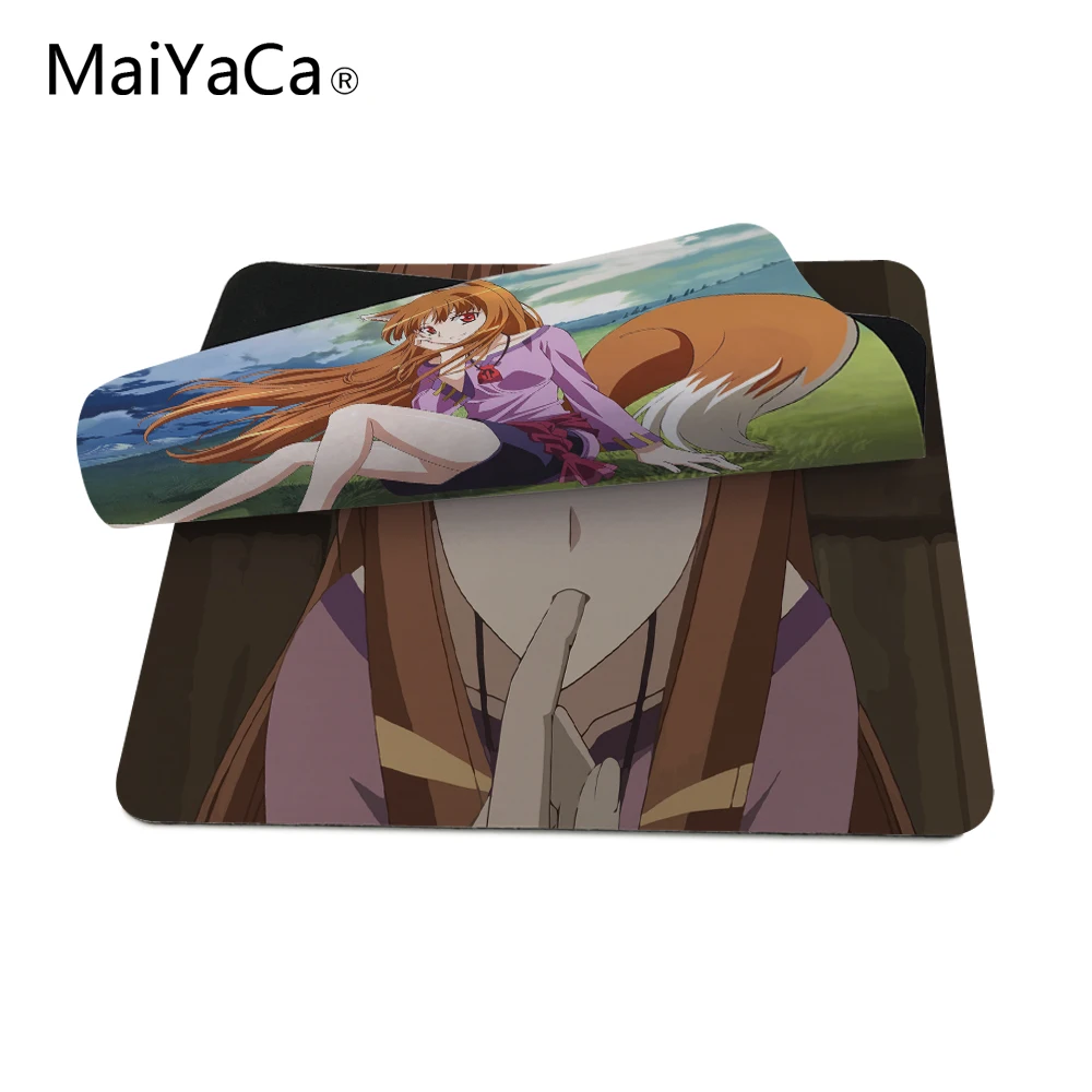 Игровой прямоугольник Spice And Wolf Horo Ii силиконовый износостойкий коврик для мыши 180*220 мм 200*250 мм или 250*290 мм