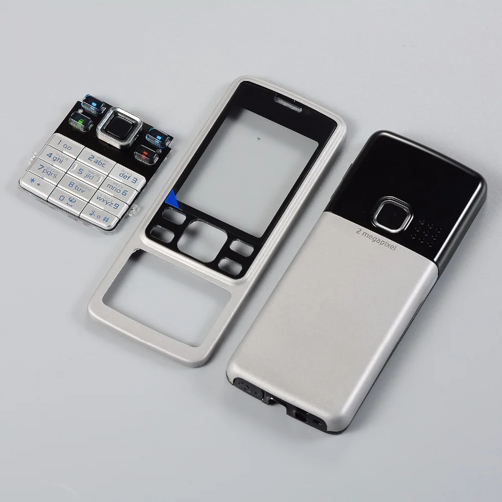 10 шт. полноразмерные клавиатуры для Nokia 6300 с русской и английской