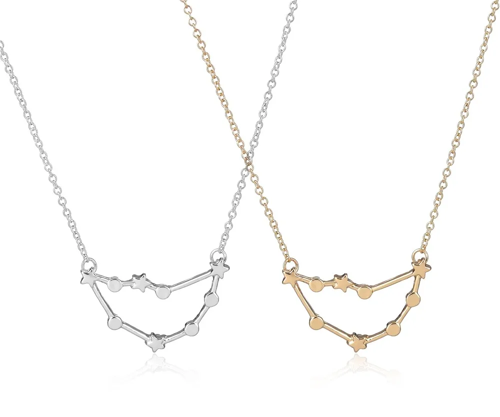 Everfast 1pc Vintage Choker Capricorn Zodiac Jewelry Star Constellation Necklace Birthday Sign Gift For Women | Украшения и