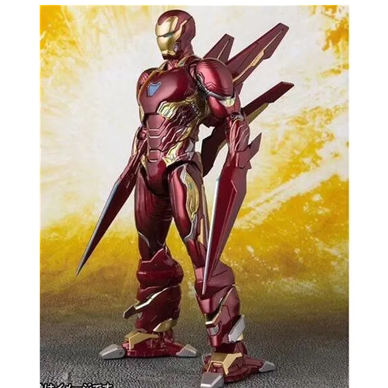 Figuarts Мститель Бесконечность война Железный человек MK50 нано оружие Набор ПВХ