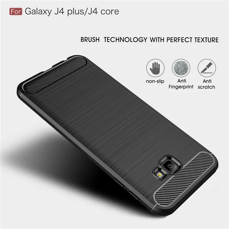 Чехол из углеродного волокна для Samsung Galaxy J4 Core задняя крышка Бампер Core|Бамперы| |