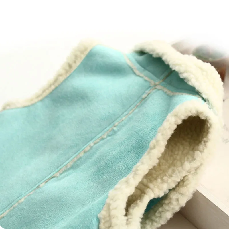 Меховой жилет для девочек на осень и зиму модная детская одежда теплый шерстяной