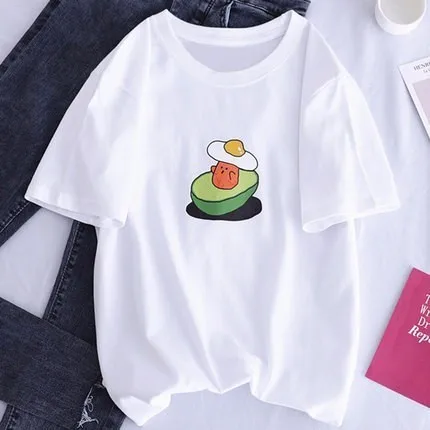 3 Harajuku белая женская футболка с вышивкой,, короткий рукав, Круглый ворот, графический принт, летний топ, Забавные футболки, большие размеры, футболка - Цвет: 3