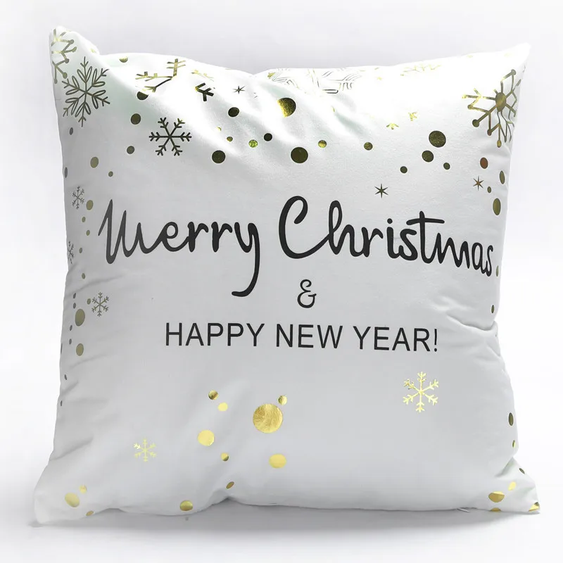 Christmas Line Новые фланелевые Декоративные Чехлы для подушек, экологичный золотой чехол для дивана, наволочка с изображением автомобиля, Мягкая Наволочка - Цвет: Christmas Line