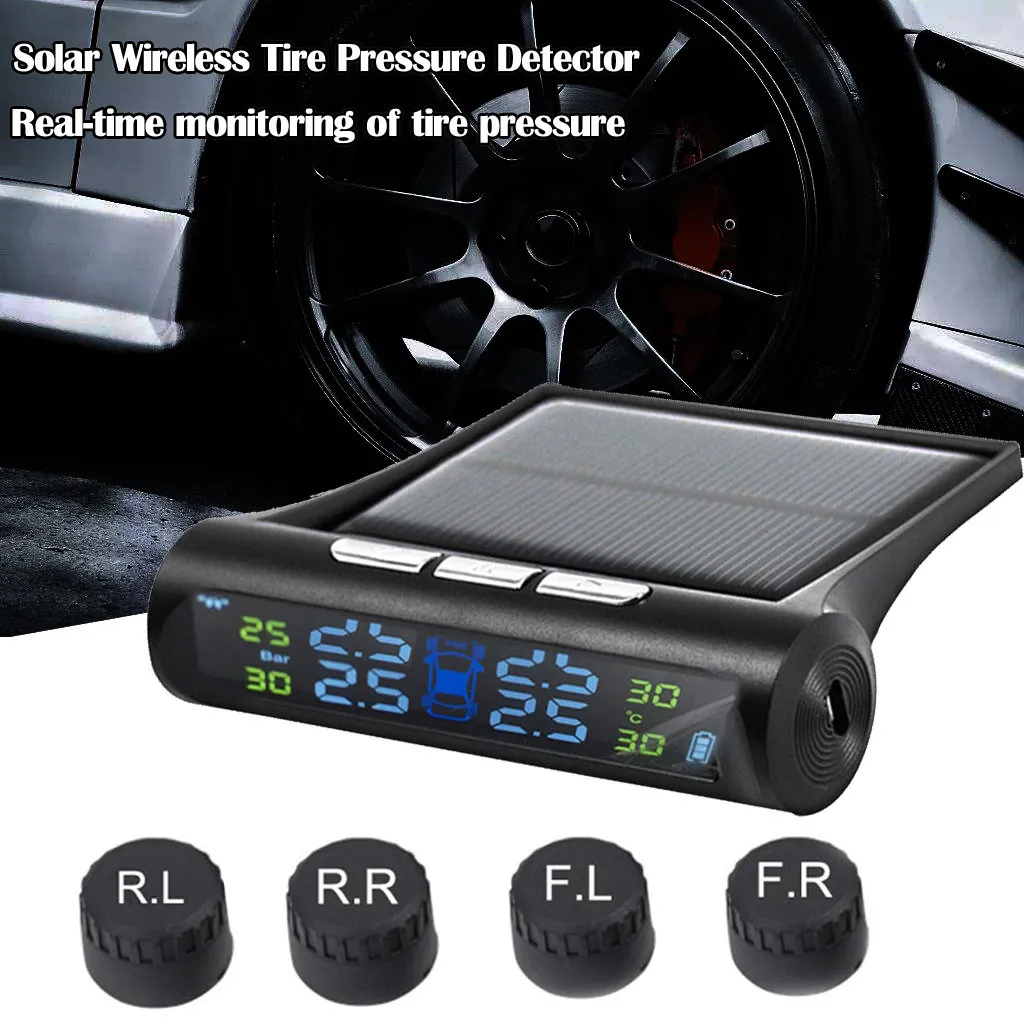 Датчик давления в шинах CARPRIE система контроля tpms 4 беспроводных внешних датчика