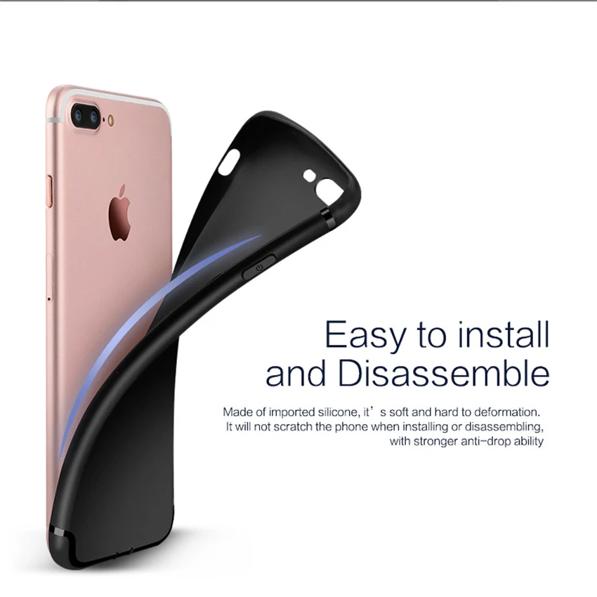Чехол TCICPC для iphone 7 7 plus, силиконовый, роскошный, 360 защищенный, ультра тонкий, мягкий, TPU, чехол для телефона s, для Apple iphone 7 7 plus