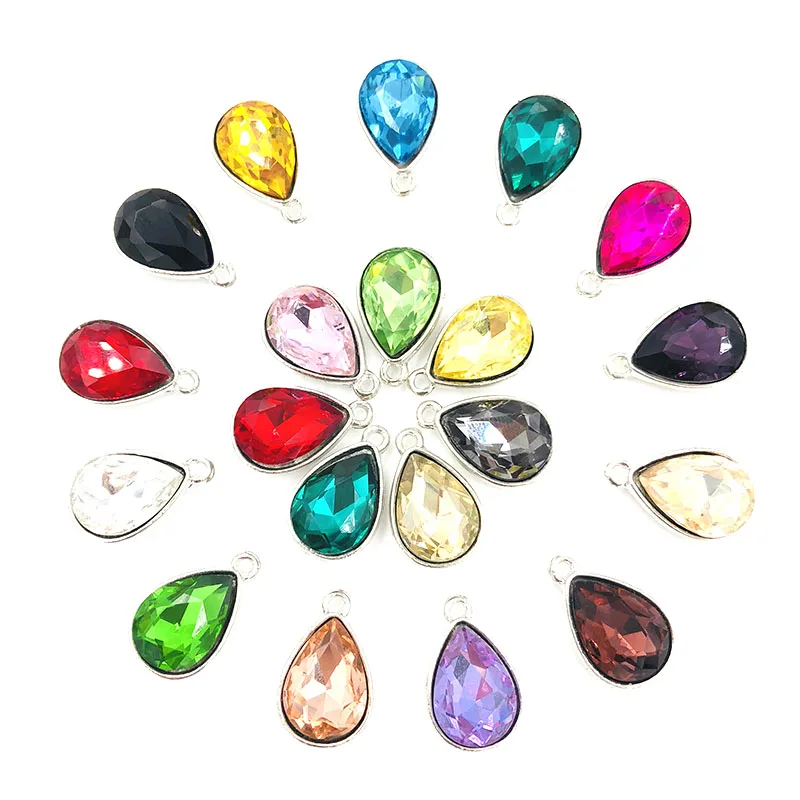 Новый prouduct Голубое озеро пришить на Стразы слеза сплава одно отверстие кристалл