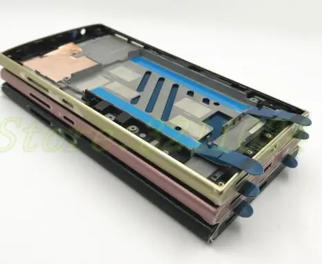 black Передняя панель Корпус ЖК-рамка Крышка для sony Xperia L2 H3311 H4311 крышка батареи передний корпус Лицевая панель запасные части - Цвет: black