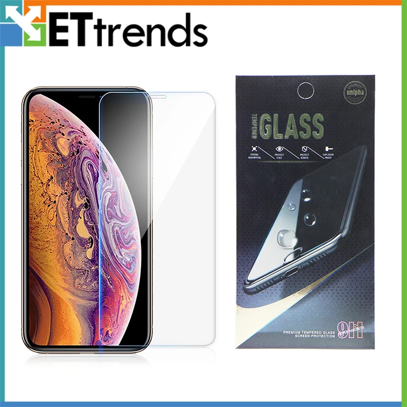 Высококачественное Закаленное стекло для iphoneXS MAX 50 шт. защитная пленка экрана