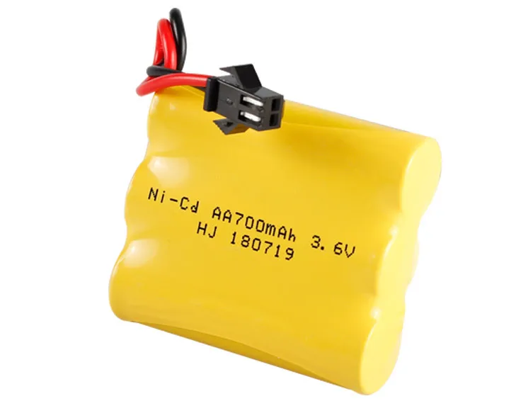 3.6V 700mah NI-CD NiCD Battery AA Pack For RC Toy Car GUN TANK Trucks Trains Boat Model 3.6 V | Игрушки и хобби