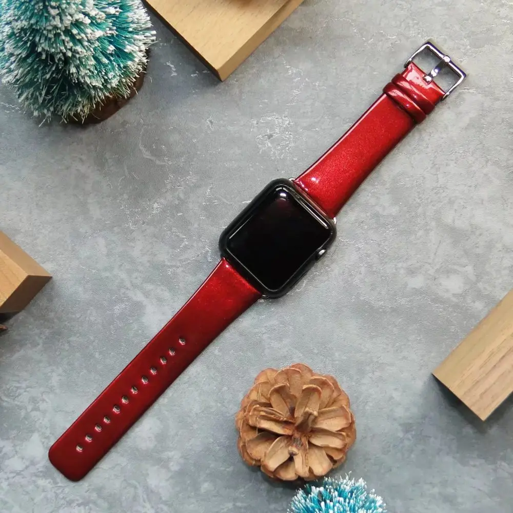 Ремешок URVOI для apple watch series 3 2 1 кожаный ремешок iwatch sportscar цветной дизайн Роскошная