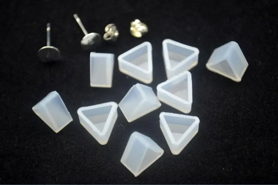 1 пара маленькие бусины для сережек силиконовая форма из смолы ручной работы