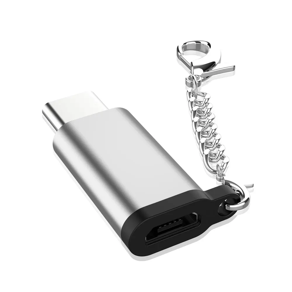USB 3,1 type C OTG адаптер Micro USB мама к type C папа конвертер для huawei P20 samsung Galaxy Note8 S9 S8 Plus LG G5 G6 V20 - Цвет: Silver