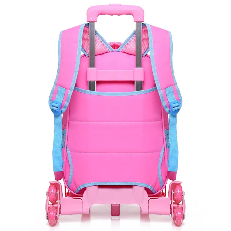2 шт./компл. лидер продаж рюкзак на колесиках для девочек школьная сумка детский - Фото №1