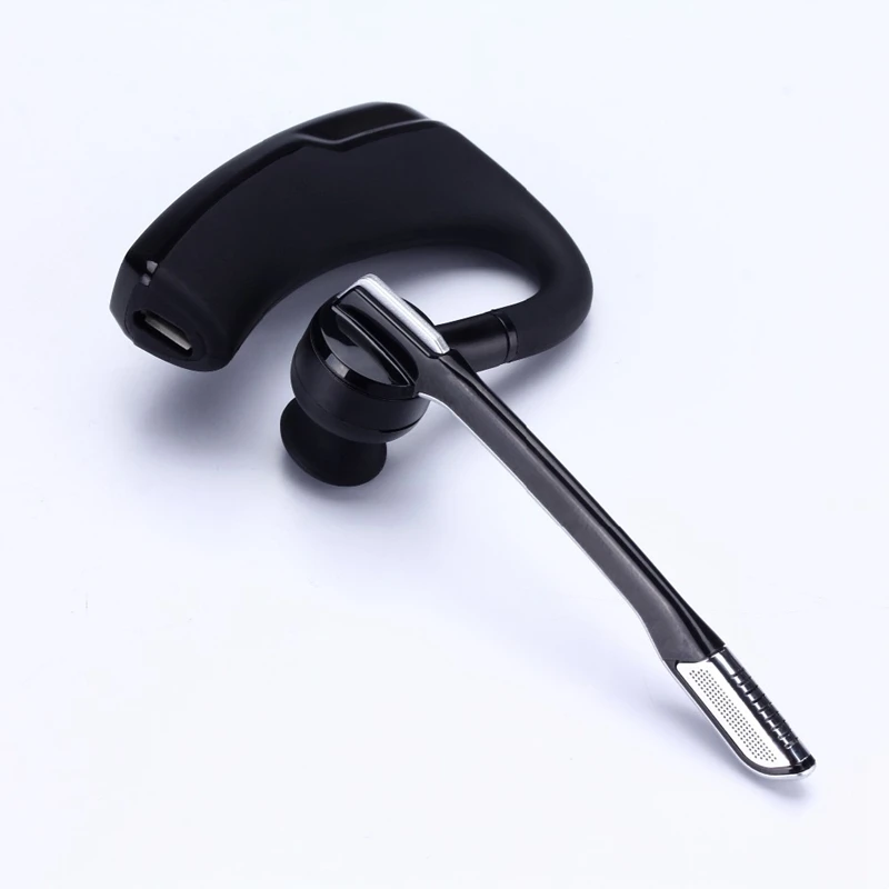 Беспроводные стерео наушники Hands Free 4,0, Bluetooth, деловые наушники для телефона, Bluetooth, гарнитура для автомобиля, для водителя, свободные руки, наушники с микрофоном - Цвет: Черный