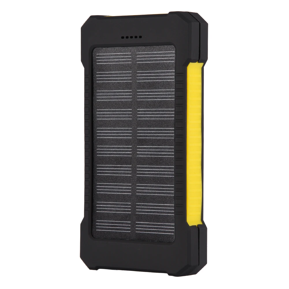 Black plus Yellow Без батареи) 8000 мАч Быстрая зарядка солнечной энергии банк коробка DIY Kit чехол водонепроницаемый для iPhone внешний аккумулятор зарядное устройство светодиодный светильник - Цвет: Black plus Yellow