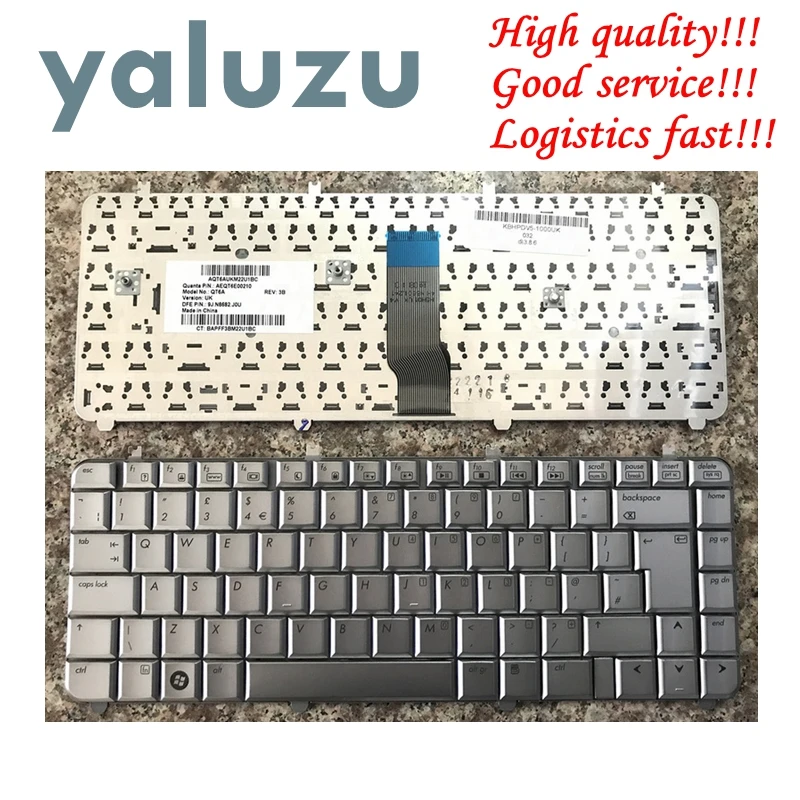 Новая английская клавиатура YALUZU для ноутбука HP Pavilion DV5 1000 DV5t DV5z Silver dv5t dv5z 1100