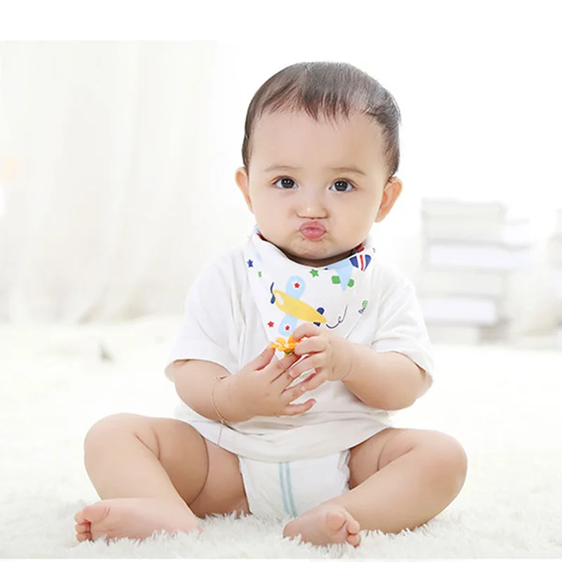 Детские нагрудники из 100% хлопка милый мультяшный детский нагрудник для