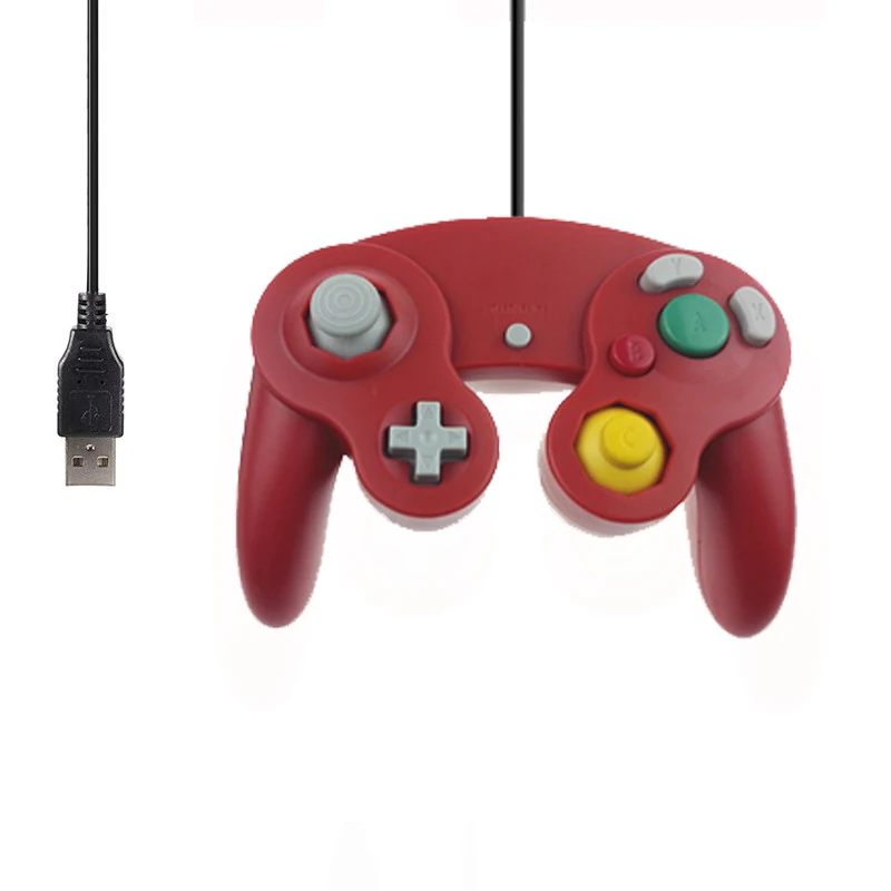 Для Gamecube контроллер USB проводной ручной джойстик для Mund для NGC GC контроллер для MAC компьютера ПК геймпад Mando аксессуар