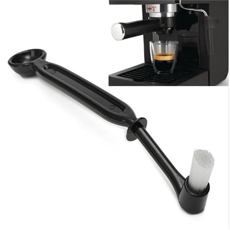 

Coffee Machine Brush Espresso Grinder Machine Group Head Kitchen Nylon Cleaning Brush Bristle Spoon Home Appliance