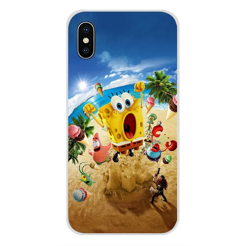 Для Apple iPhone X XR XS MAX 4 4S 5 5S 5C SE 6 6S 7 8 Plus ipod touch Чехол для мобильного телефона Губка Боб