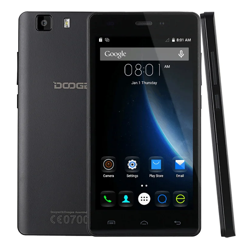 Original DOOGEE X5 PRO X3 5.0 'ɺndroid 5.1 Смартфон MT6580 Quad Core 1.3 ГГц RAM 1 ГБ + ROM 8 GPS GSM и WCDMA 2400 мАч |