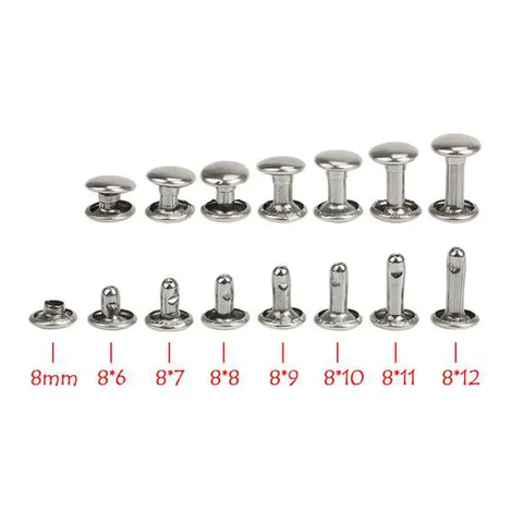 Заклепки Rongxiao металлические 8 мм