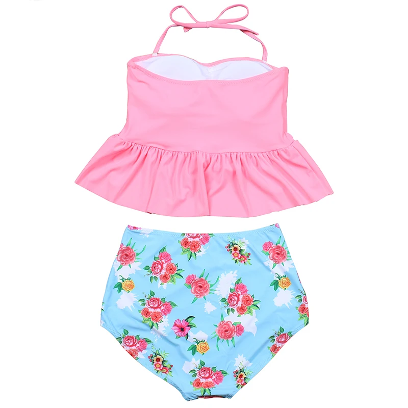 Женский купальник-бикини с высокой талией Raintropical винтажный купальный костюм в