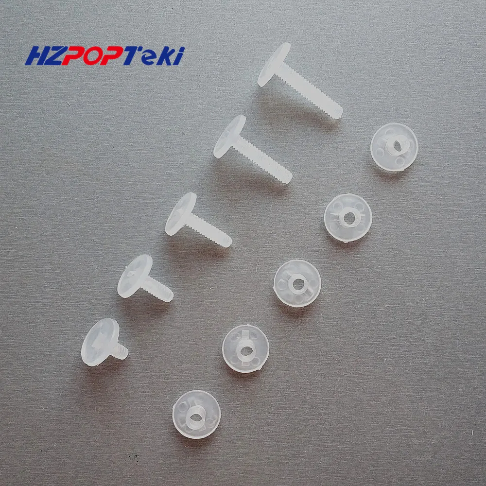 Plastic Nylon Binding Rivets Nut Fasteners Screws Corrugated Binder Post Lock Button Studs Twisted By Hand Environmental 400sets