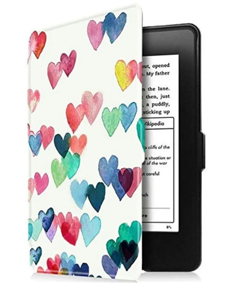Чехол для Kindle Paperwhite с 4 подсветкой тонкий чехол из искусственной кожи электронная