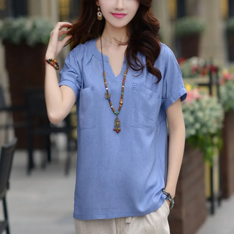Модные женские повседневные топы с коротким рукавом женская летняя блузка