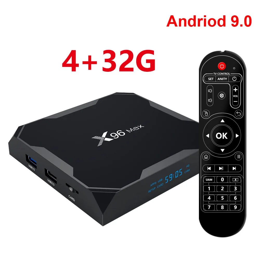 4G32G DQiDianZ X96Max ТВ BOX Android 9,0 Amlogic S905X2 4 ядра, 4 Гб оперативной памяти, 32 Гб встроенной памяти, 2,4G и Wi-Fi 5 ГГц BT4.1 4 к Декодер каналов кабельного телевидения компьютерной приставки к телевизору X96 Max X2 - Цвет: 4G32G